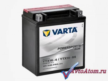 YTX16-BS  VARTA 14 Ah Moto Powersports AGM