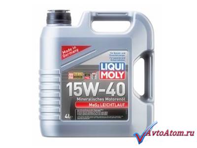 Моторное масло MoS2 Leichtlauf 15W-40, 4 литра