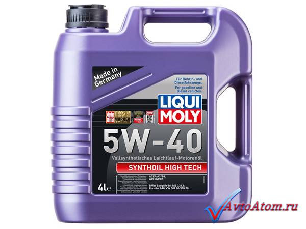 Моторное масло Synthoil High Tech 5W-40, 4 литра