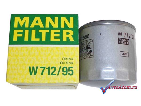 Фильтр масляный W712/95 Mann-Filter.