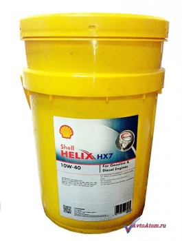 Моторное масло Helix HX7 10W40 20 литров