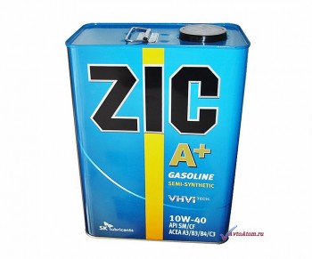 Автомасло ZIC A+ 4 литра