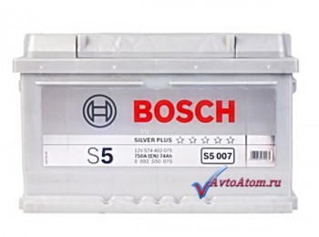 Аккумулятор BOSCH 74 Ah обратная полярность
