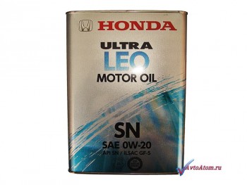 Моторное масло HONDA 0W20 4 литра