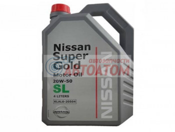Моторное масло Nissan Super Gold 20W-50 SL