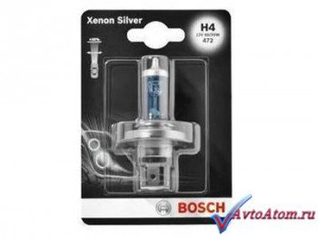 Лампа H4 12V Bosch Xenon Silver