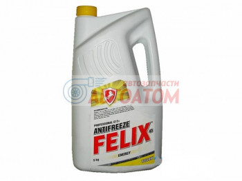 Антифриз желтый 5 литров Феликс Energy G12