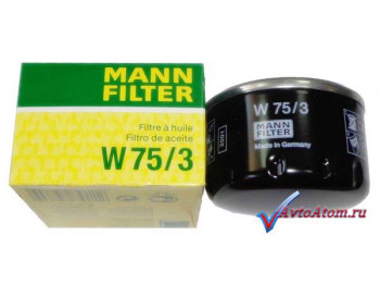 Фильтр масляный W75/3 Mann-Filter