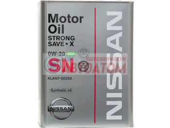 Автомасло Nissan SN Extra Save X SAE 0W-20